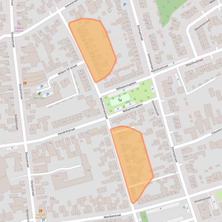 Kaart van postcodegebied 4711BS.