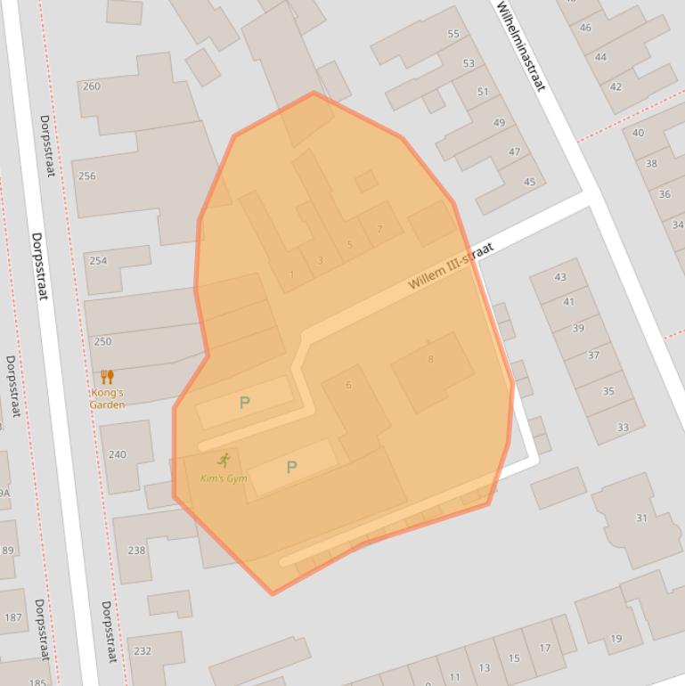 Kaart van postcodegebied 4711BW.