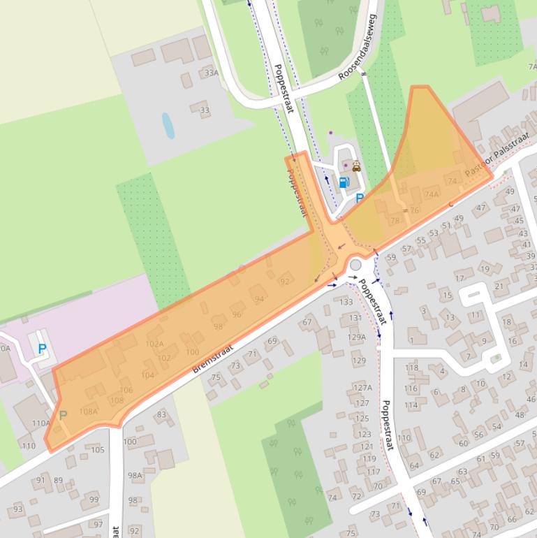 Kaart van postcodegebied 4711CJ.