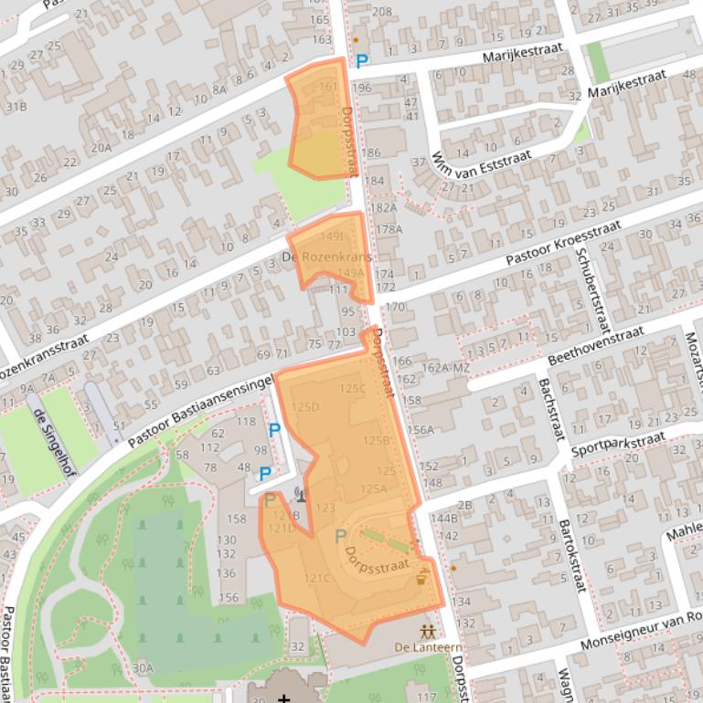 Kaart van postcodegebied 4711EH.