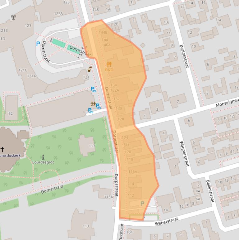 Kaart van postcodegebied 4711EL.