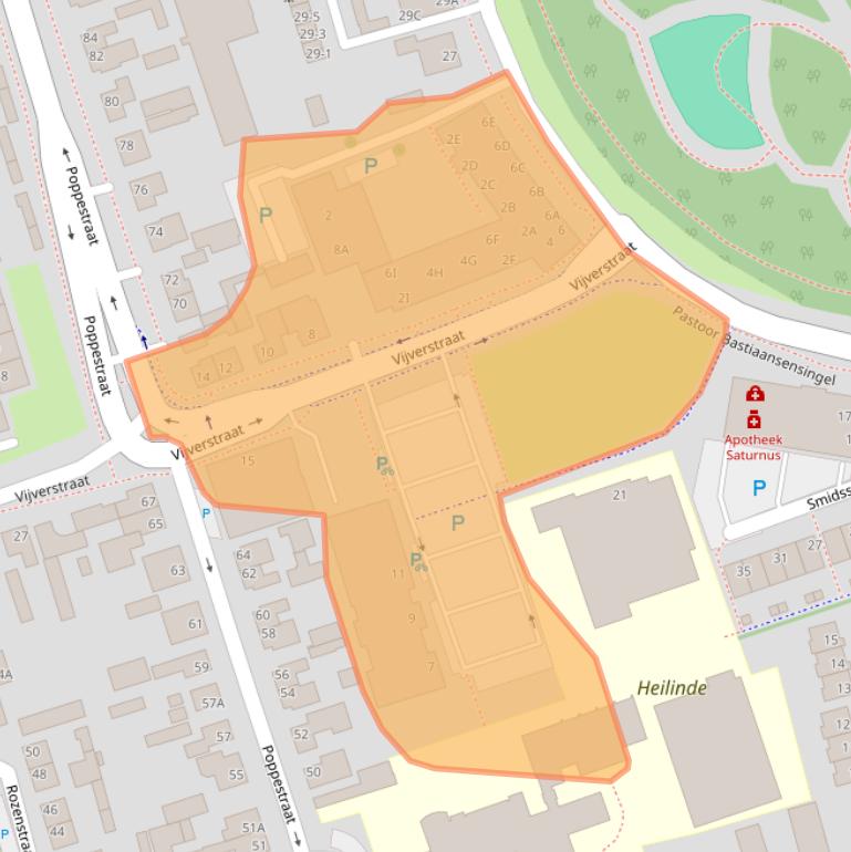 Kaart van postcodegebied 4711EV.