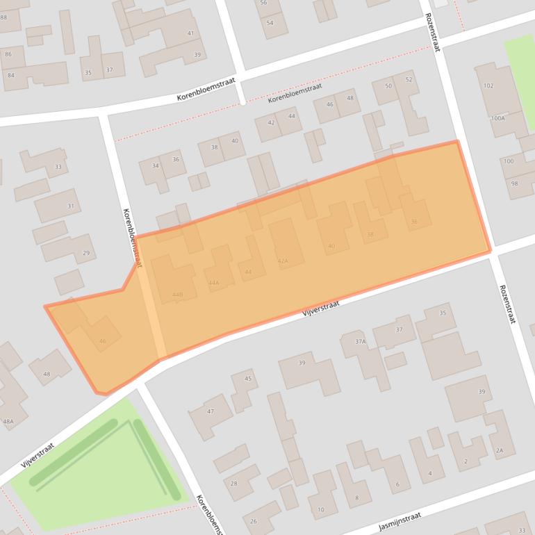 Kaart van postcodegebied 4711GN.