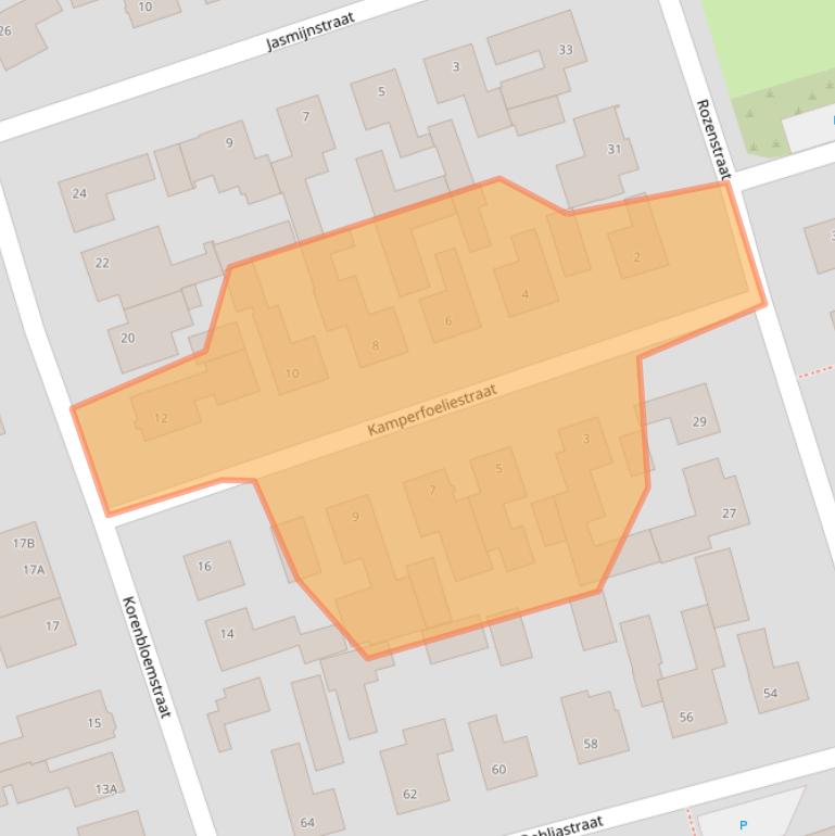 Kaart van postcodegebied 4711GS.