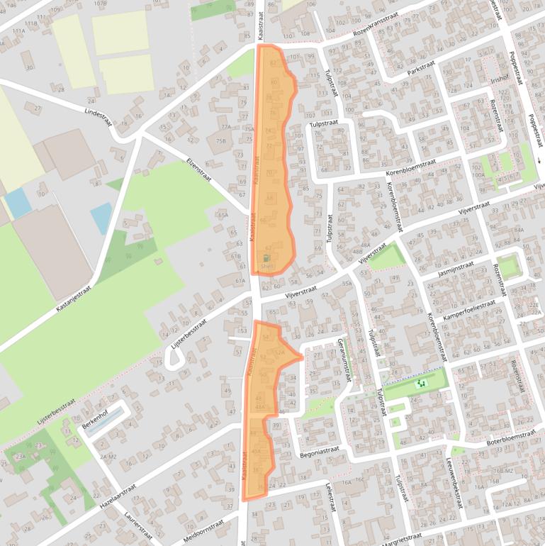 Kaart van postcodegebied 4711HS.