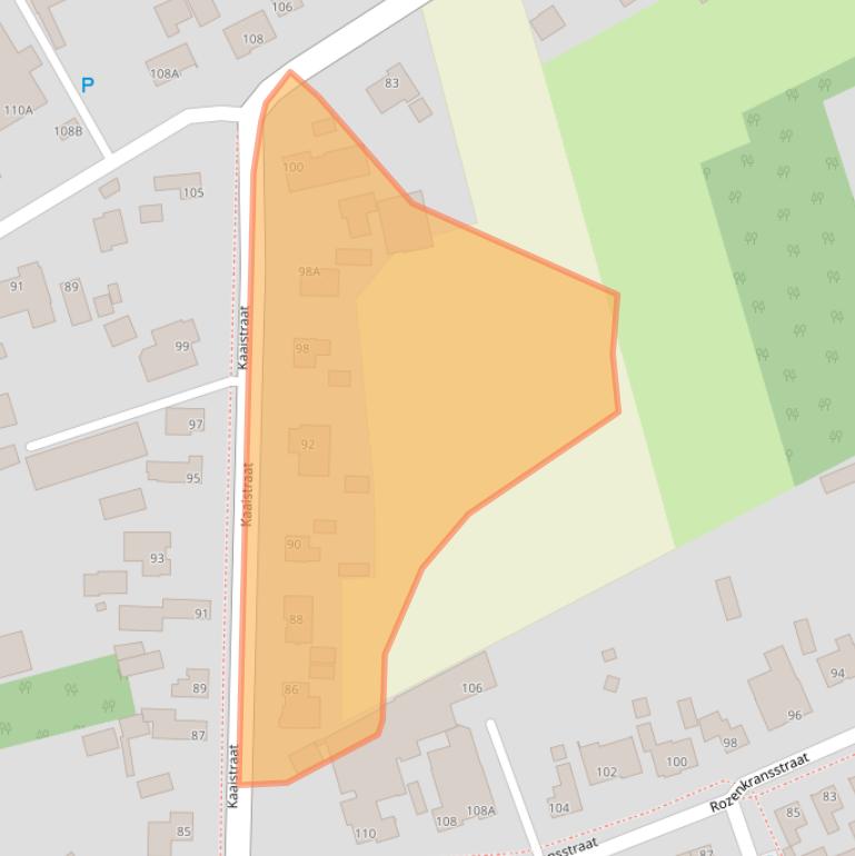 Kaart van postcodegebied 4711HT.