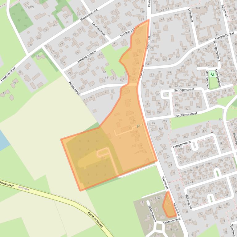 Kaart van postcodegebied 4711HW.