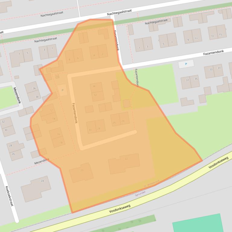 Kaart van postcodegebied 4711KN.