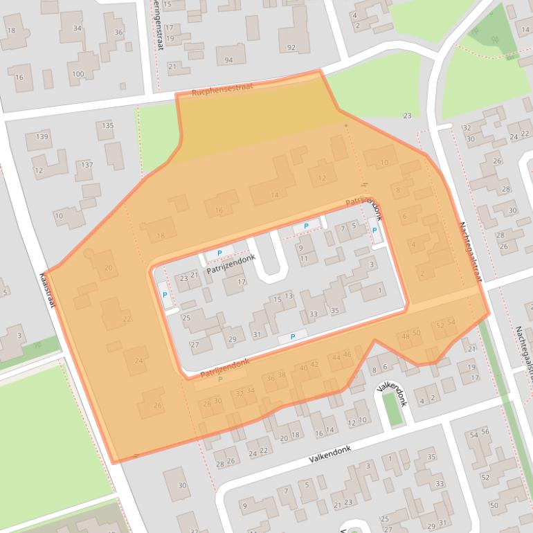 Kaart van postcodegebied 4711LB.