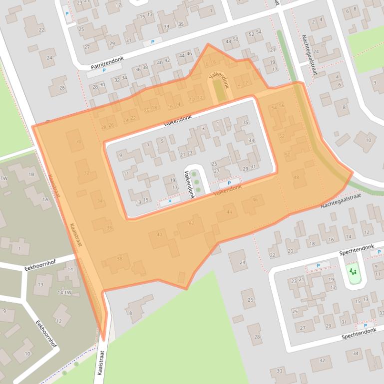 Kaart van postcodegebied 4711LD.