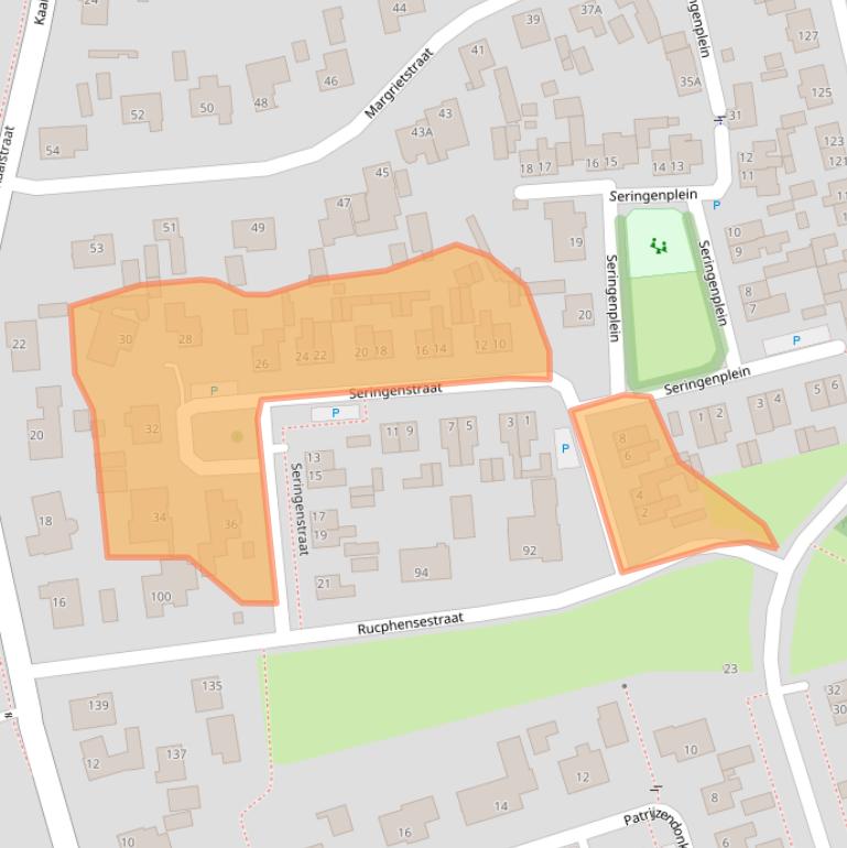 Kaart van postcodegebied 4711LX.