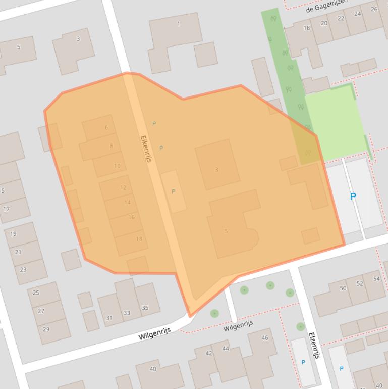 Kaart van postcodegebied 4711PL.