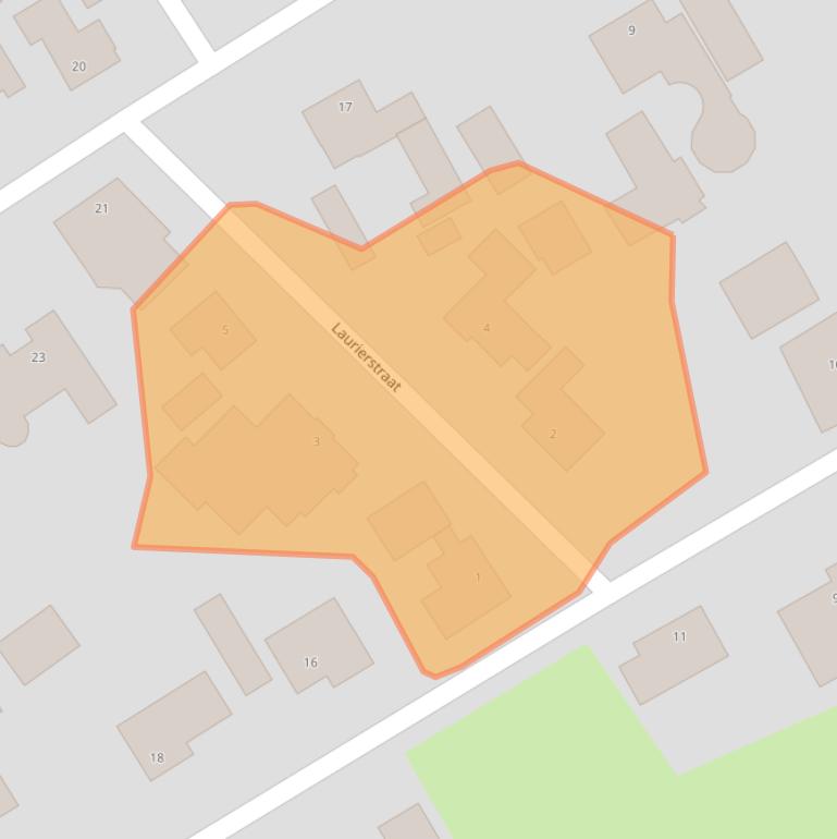 Kaart van postcodegebied 4711RD.