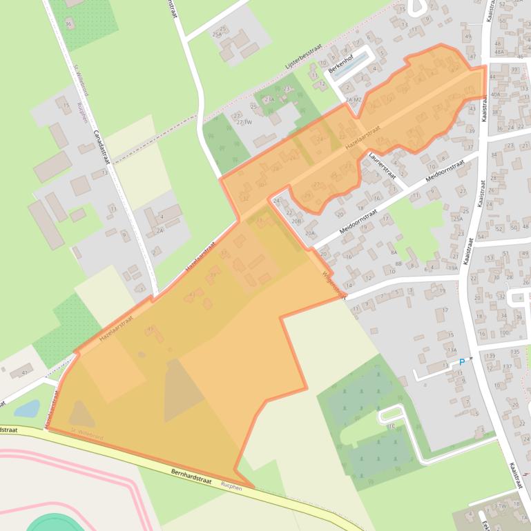 Kaart van postcodegebied 4711RE.