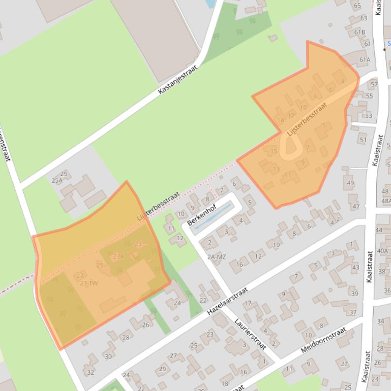 Kaart van postcodegebied 4711RJ.