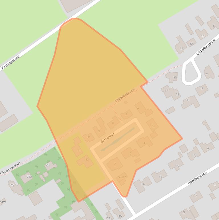 Kaart van postcodegebied 4711RS.