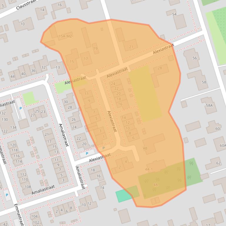Kaart van postcodegebied 4711SJ.