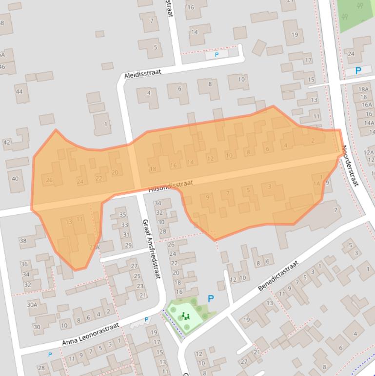 Kaart van postcodegebied 4714AM.