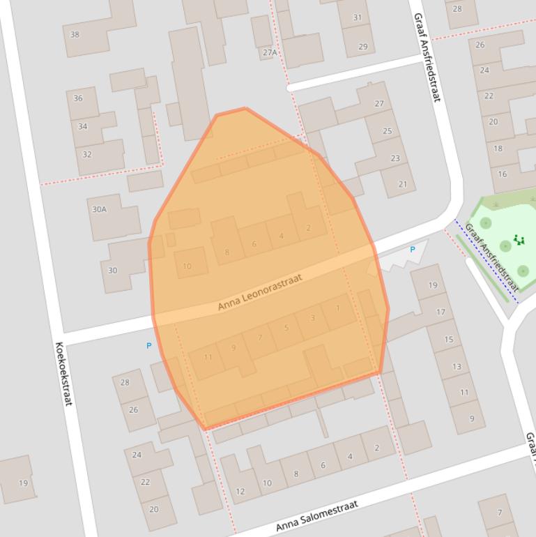Kaart van postcodegebied 4714AR.