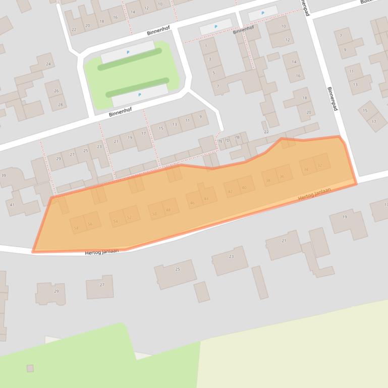 Kaart van postcodegebied 4714BM.