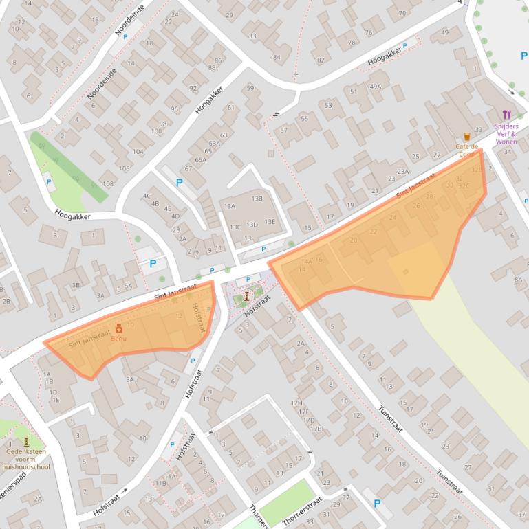Kaart van postcodegebied 4714EG.