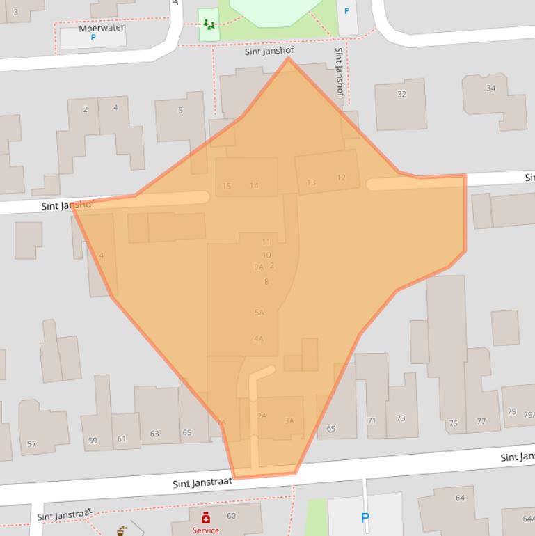 Kaart van postcodegebied 4714EV.