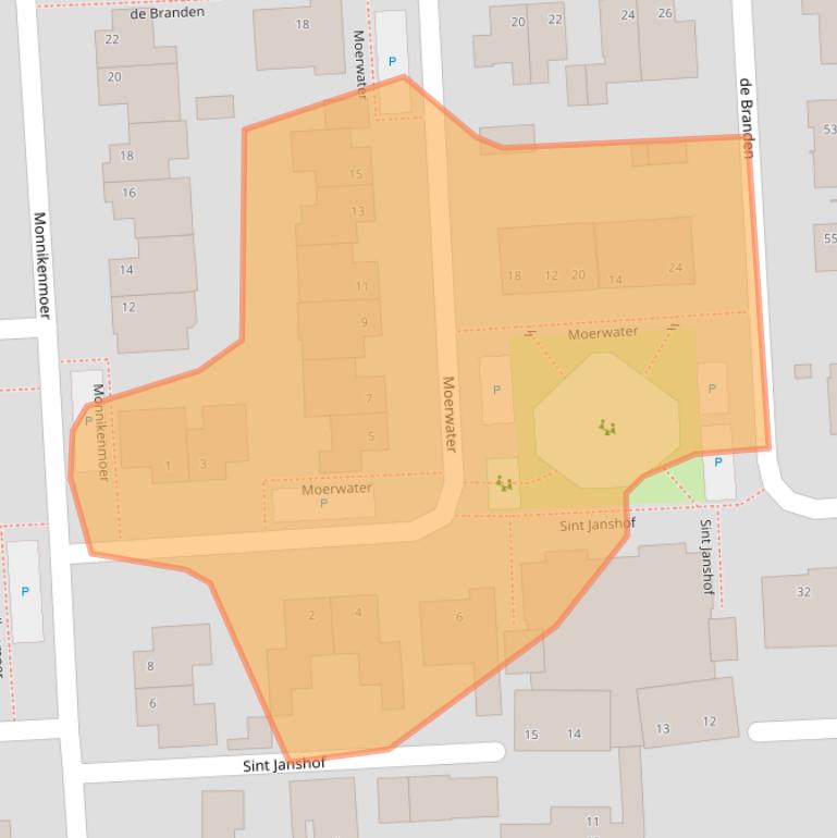 Kaart van postcodegebied 4714HS.