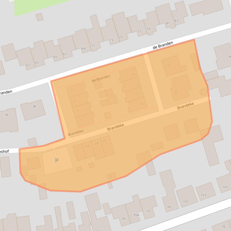 Kaart van postcodegebied 4714HT.