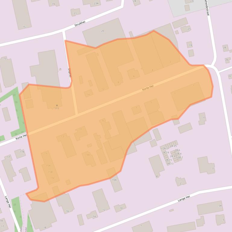 Kaart van postcodegebied 4714RD.