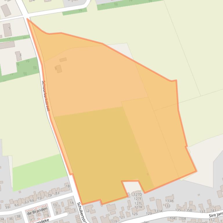 Kaart van postcodegebied 4714TG.