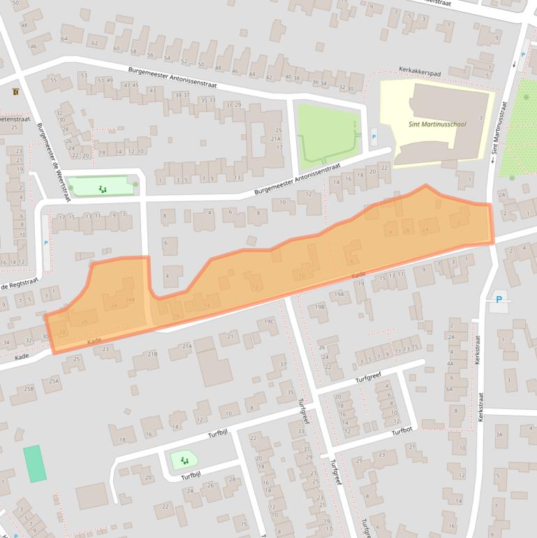 Kaart van postcodegebied 4715AD.