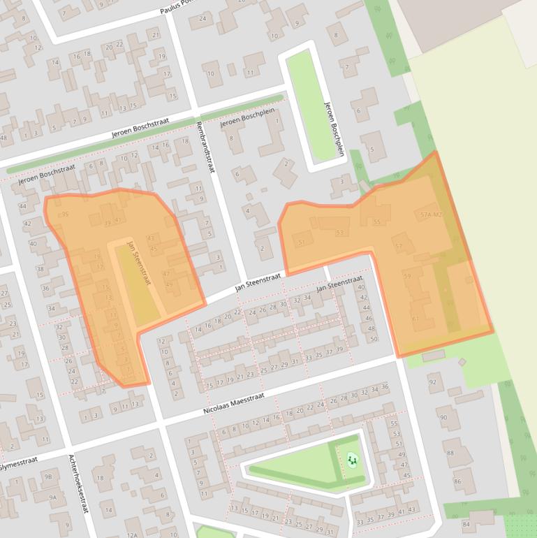 Kaart van postcodegebied 4715BP.