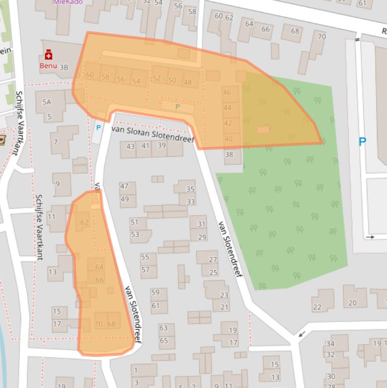 Kaart van postcodegebied 4715ED.