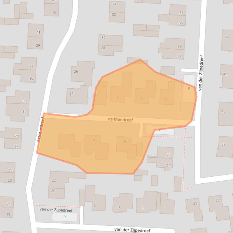 Kaart van postcodegebied 4715EL.