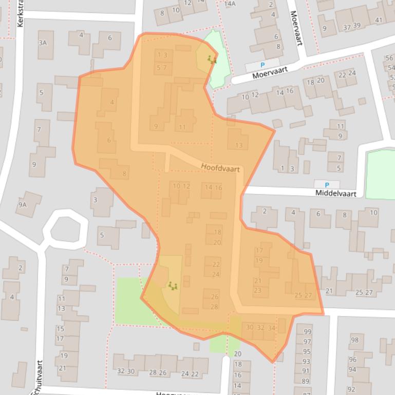 Kaart van postcodegebied 4715ER.