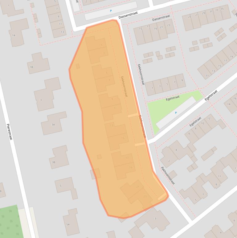 Kaart van postcodegebied 4715GS.