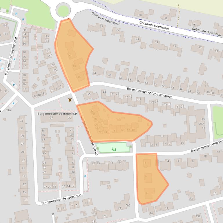 Kaart van postcodegebied 4715HC.