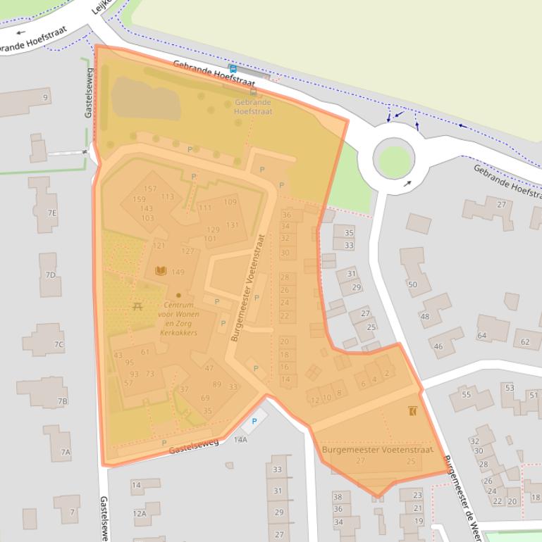 Kaart van postcodegebied 4715HE.