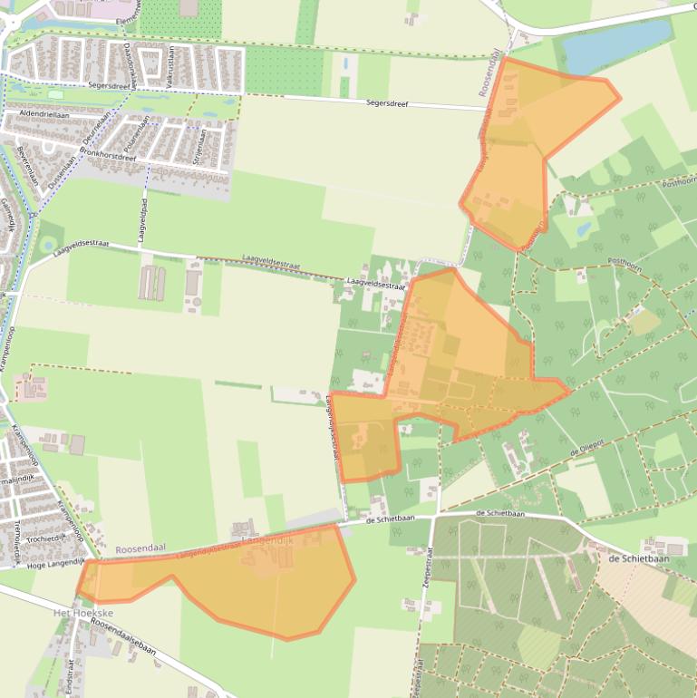 Kaart van postcodegebied 4715PH.