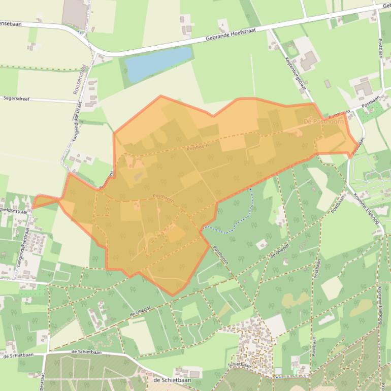 Kaart van postcodegebied 4715PJ.