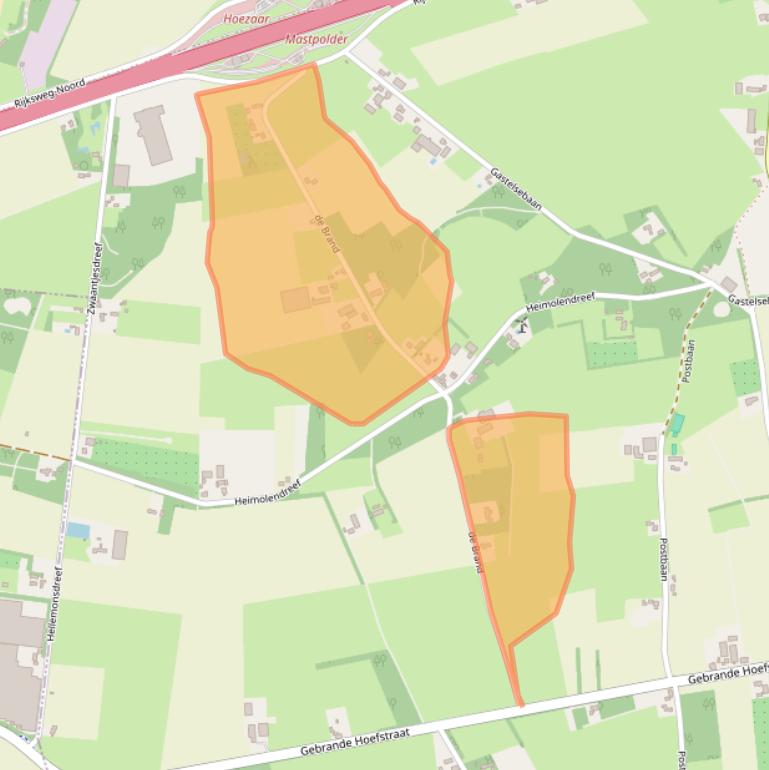 Kaart van postcodegebied 4715PS.