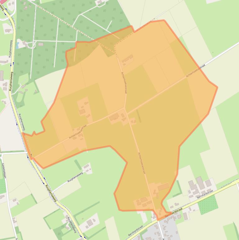 Kaart van postcodegebied 4715PW.