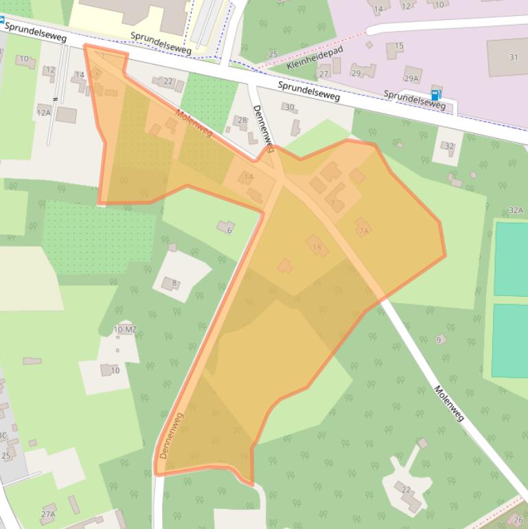 Kaart van postcodegebied 4715RA.