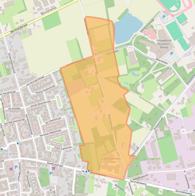 Kaart van postcodegebied 4715RD.