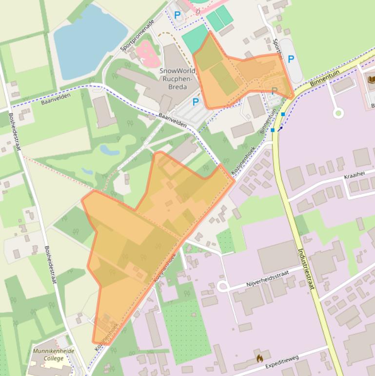 Kaart van postcodegebied 4715RE.