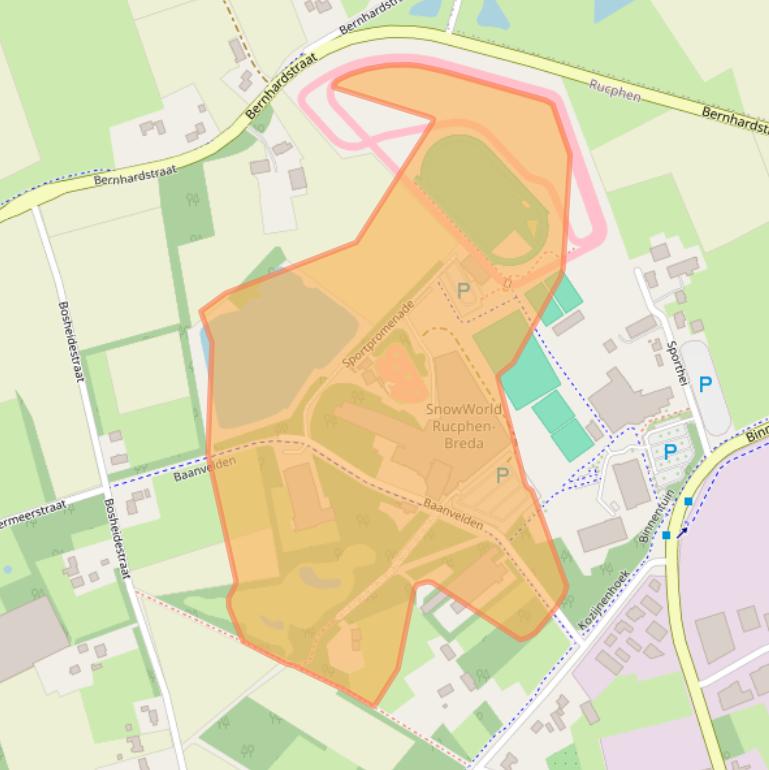 Kaart van postcodegebied 4715RH.