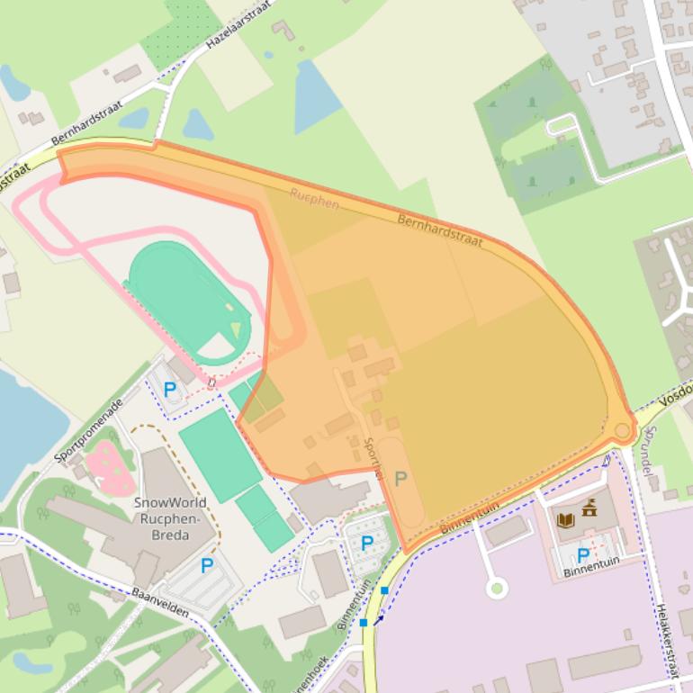 Kaart van postcodegebied 4715RJ.