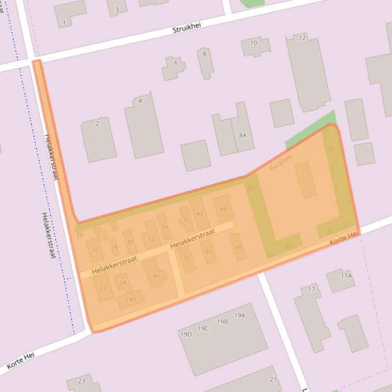 Kaart van postcodegebied 4715RK.