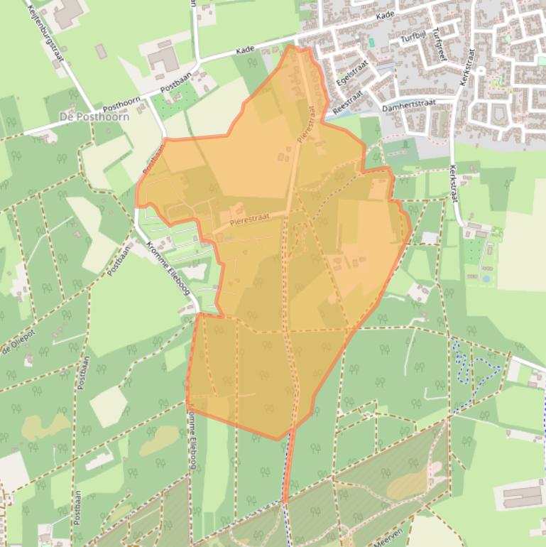 Kaart van postcodegebied 4715RP.
