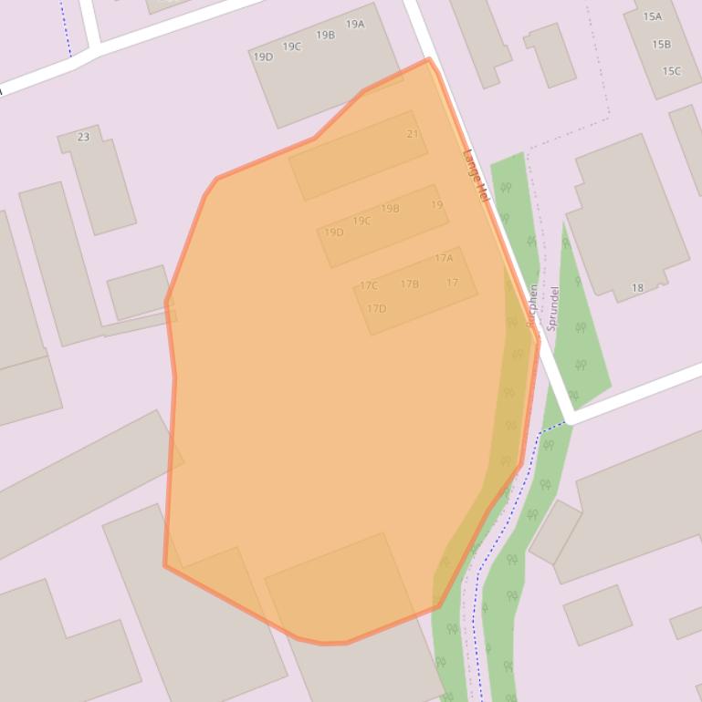 Kaart van postcodegebied 4715RX.